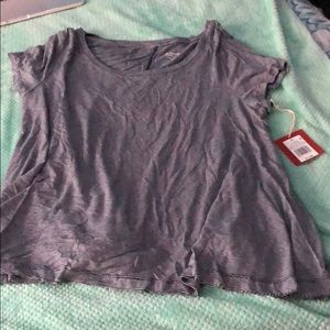 Long and soft blue and white striped shirt